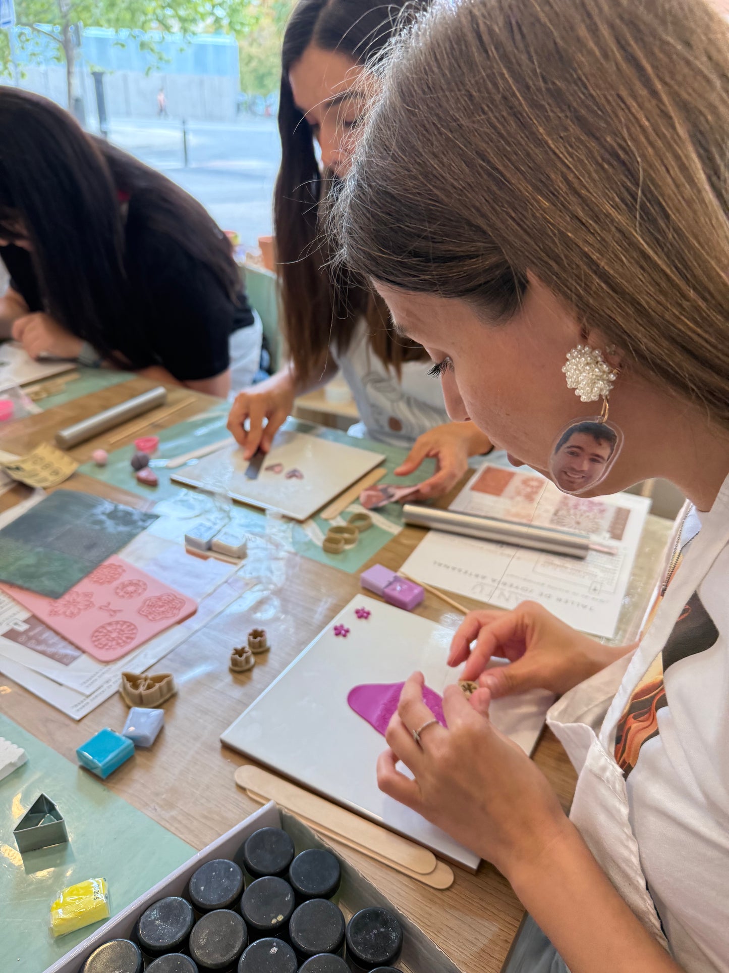 Earrings and jewelry workshop
